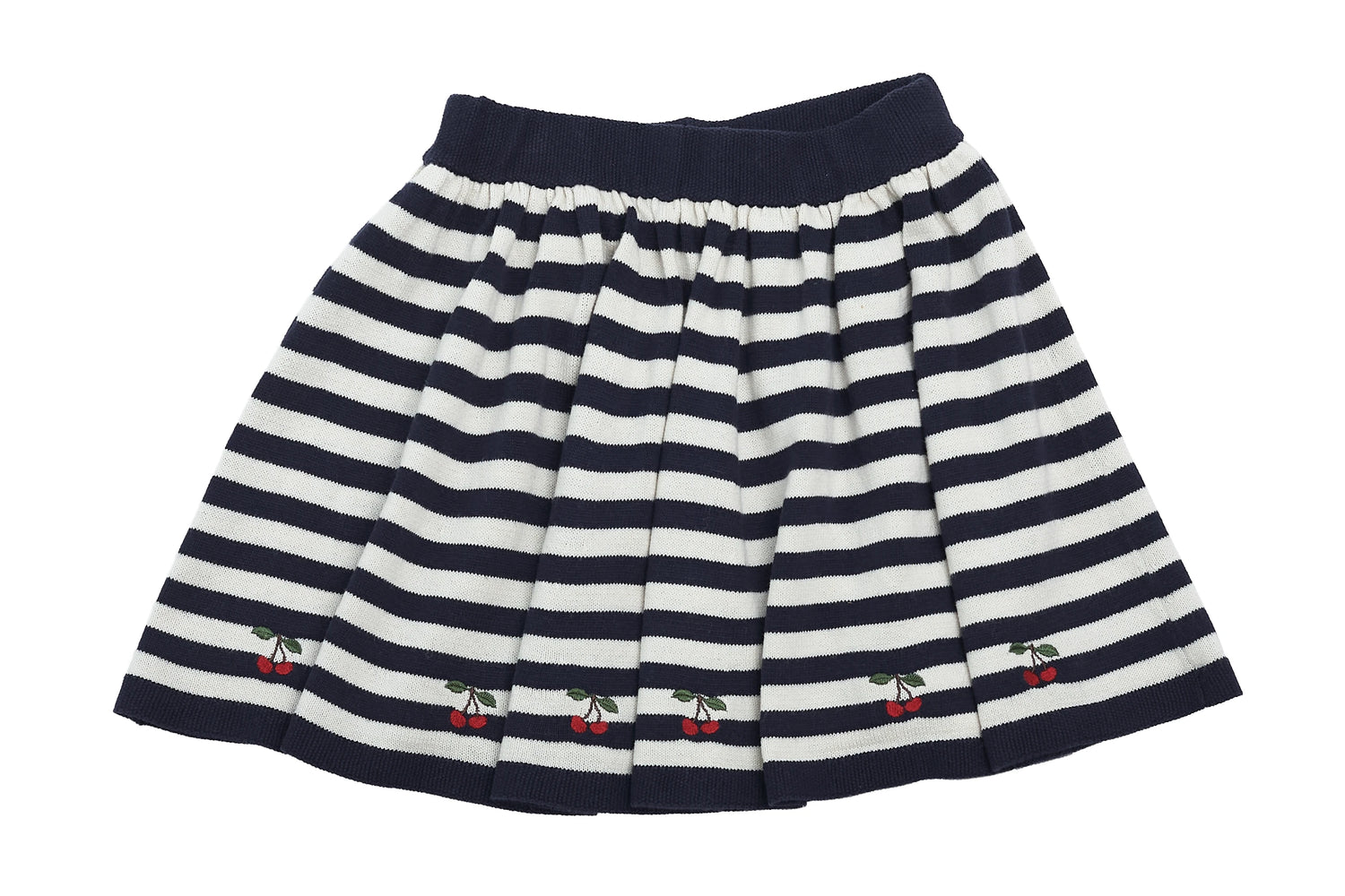 Cherry Stripes Knitted Skirt by Konges Sløjd