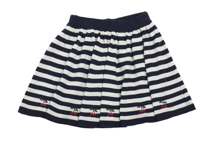 Cherry Stripes Knitted Skirt by Konges Sløjd