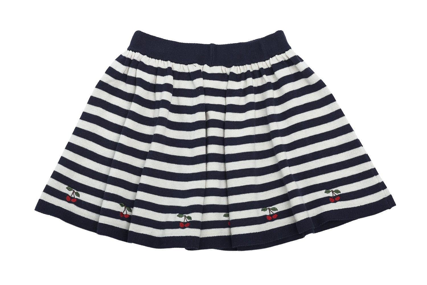 Cherry Stripes Knitted Skirt by Konges Sløjd