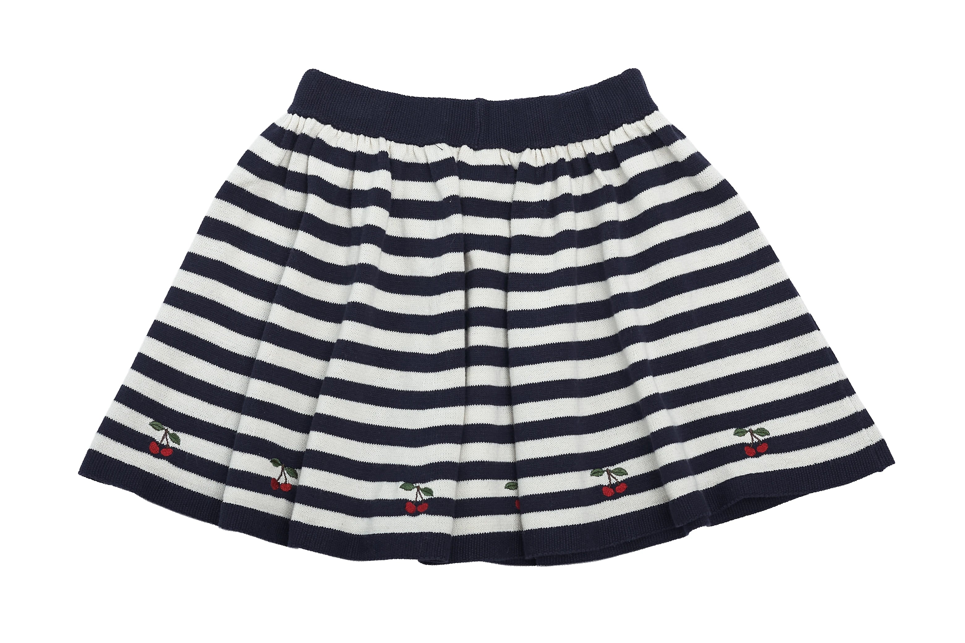 Cherry Stripes Knitted Skirt by Konges Sløjd