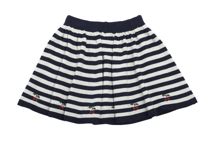 Cherry Stripes Knitted Skirt by Konges Sløjd
