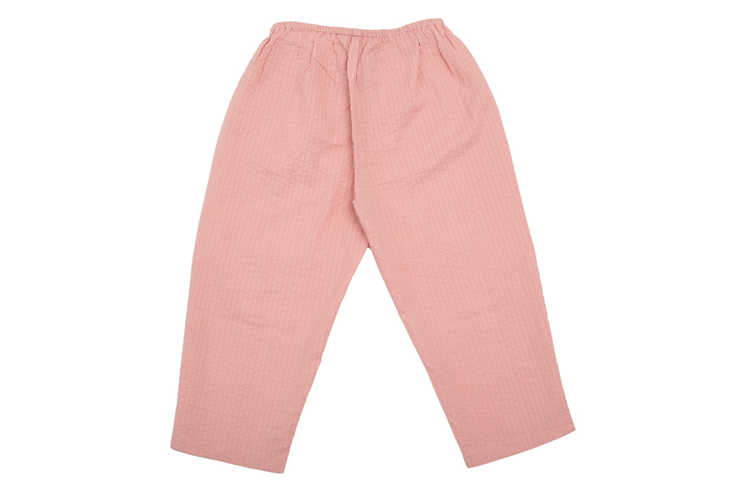Konges Sløjd Le Petit Jardin Rose Seersucker Pants, NEW with tag