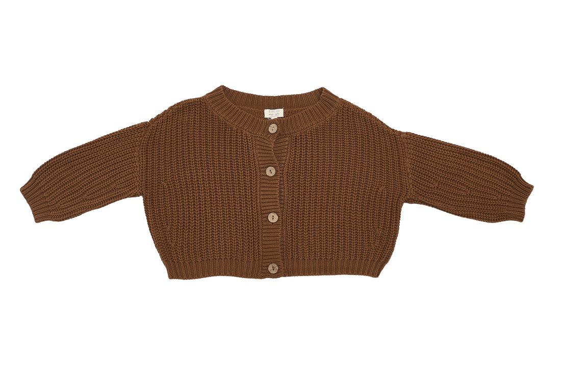 The Simple Folk Cozy Chestnut Knit Cardigan
