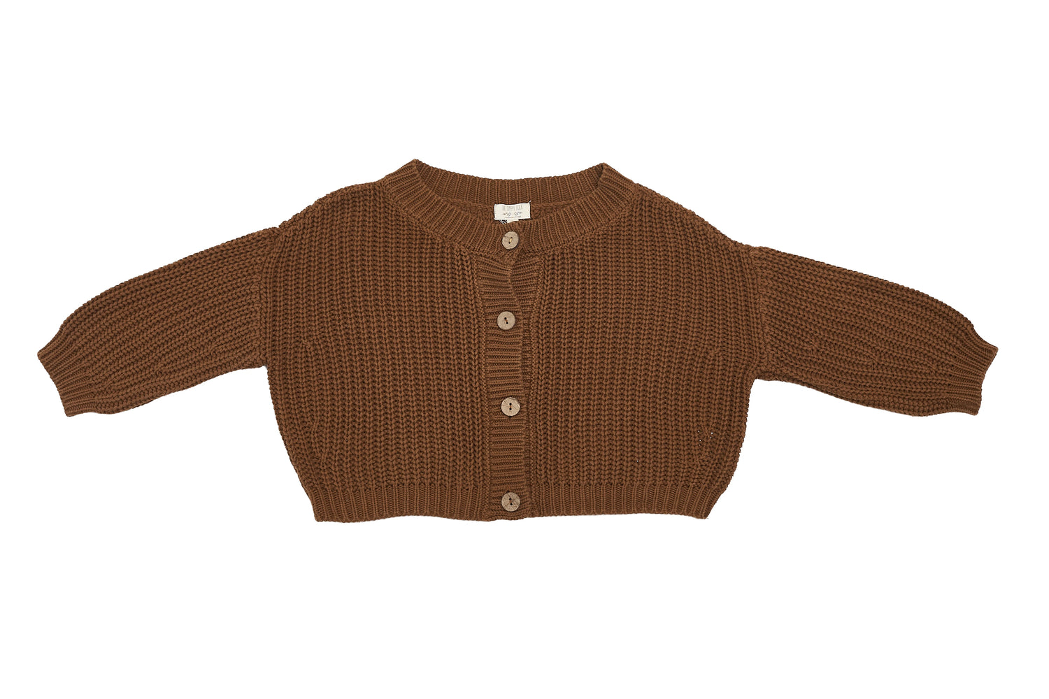 The Simple Folk Cozy Chestnut Knit Cardigan