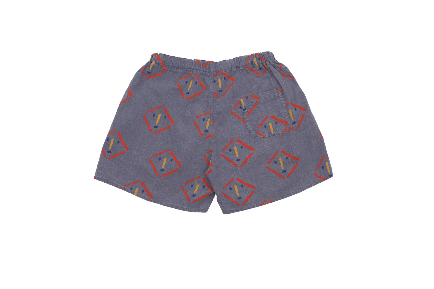 Bobo Choses Slate Purple Happy Face Shorts