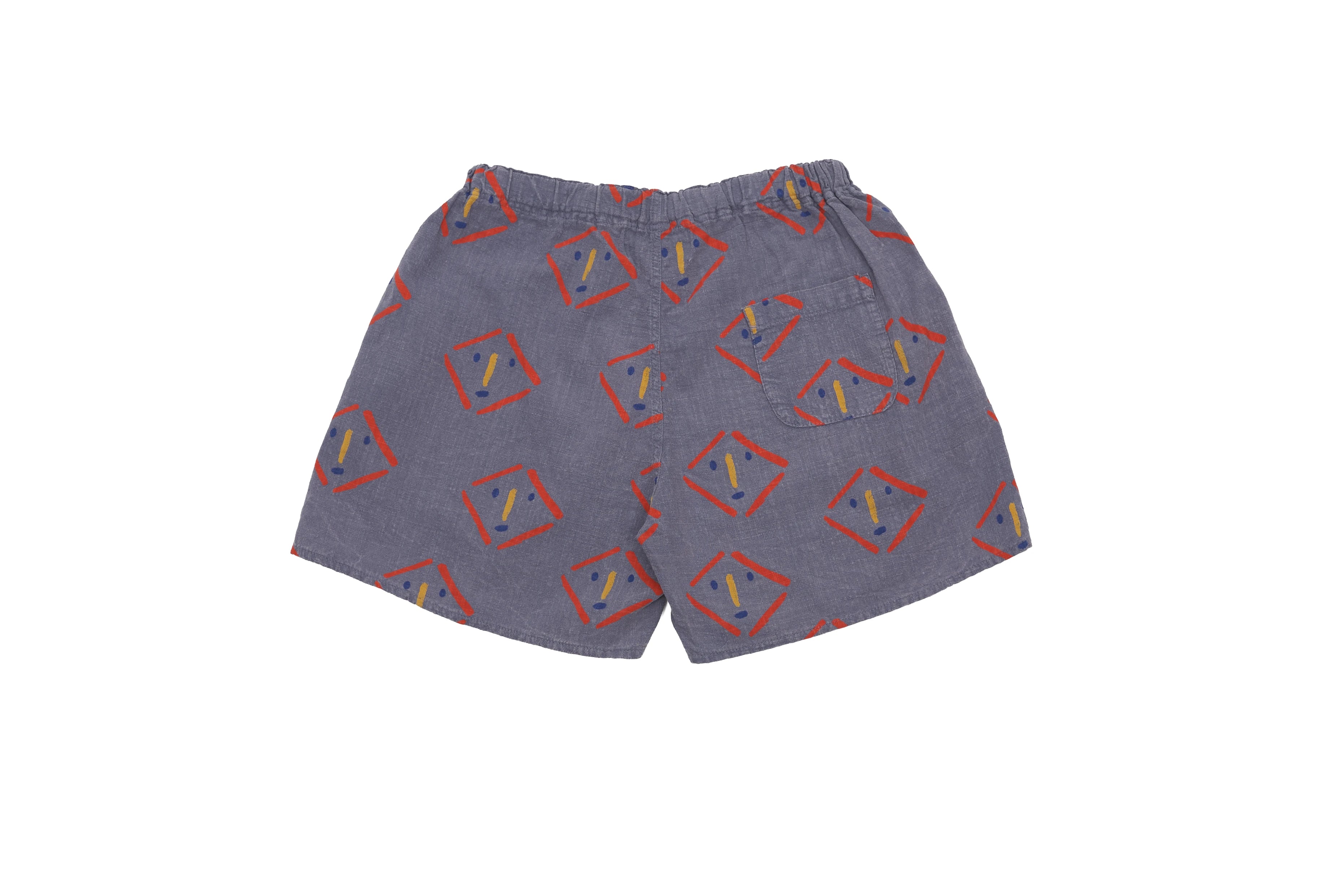 Bobo Choses Slate Purple Happy Face Shorts