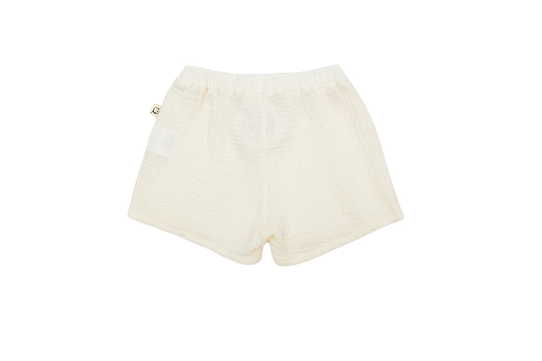 Cozmo Ivory Morning Linen Shorts, NEW with tag