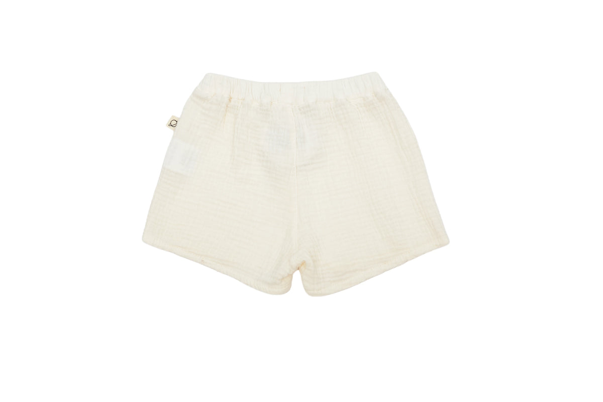 Cozmo Ivory Morning Linen Shorts, NEW with tag