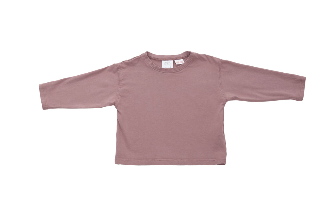 Zara Muted Mauve Weekend Top