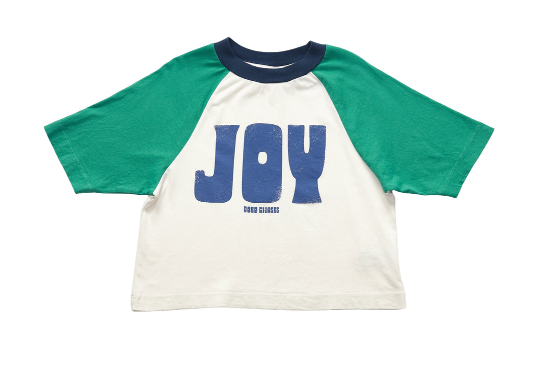 Bobo Choses Green Sleeve Joy Graphic Tee