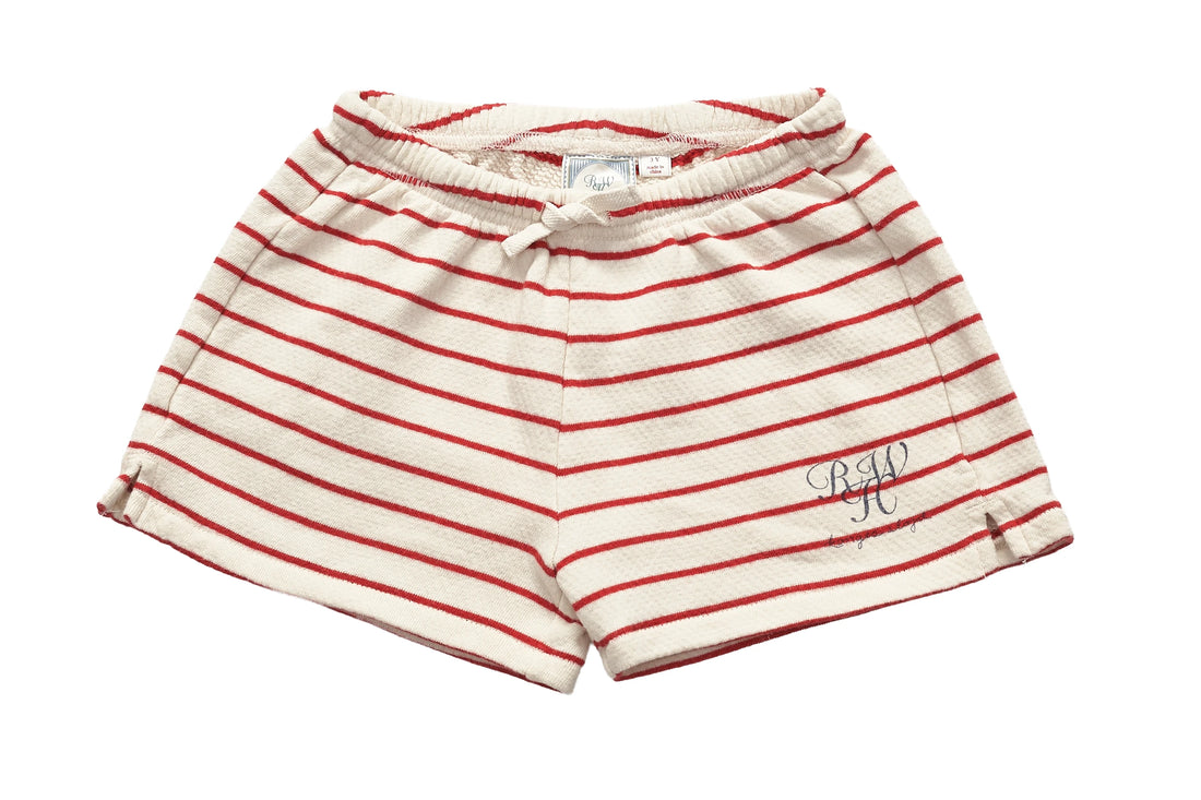 Konges Sløjd Red Stripe Terry Shorts