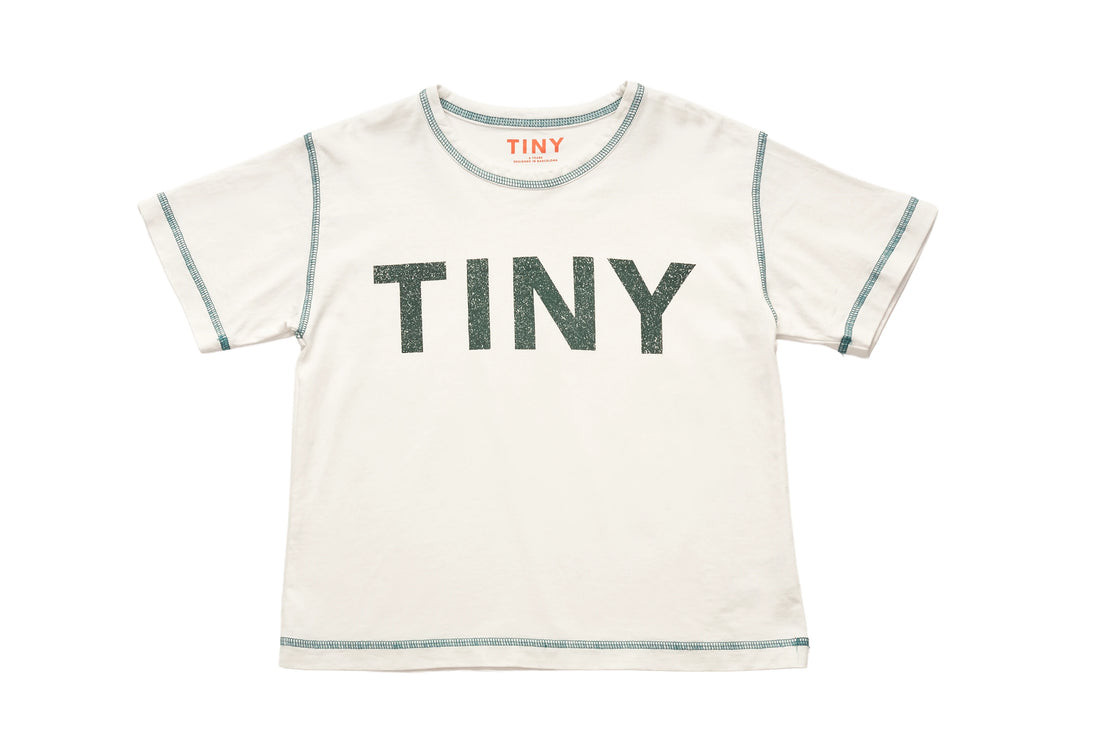 Tinycottons TINY Graphic Tee in Cream
