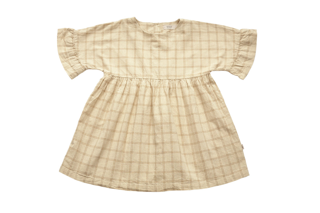 Wheat Harvest Square Gathered Dress