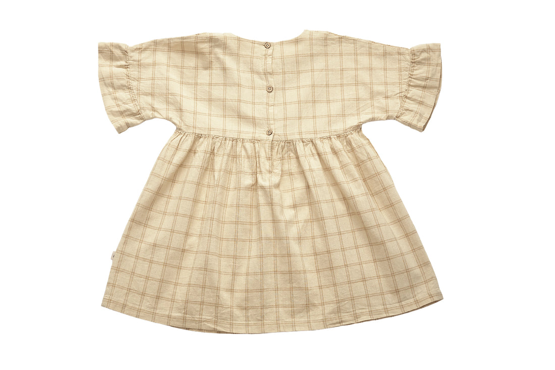 Wheat Harvest Square Gathered Dress