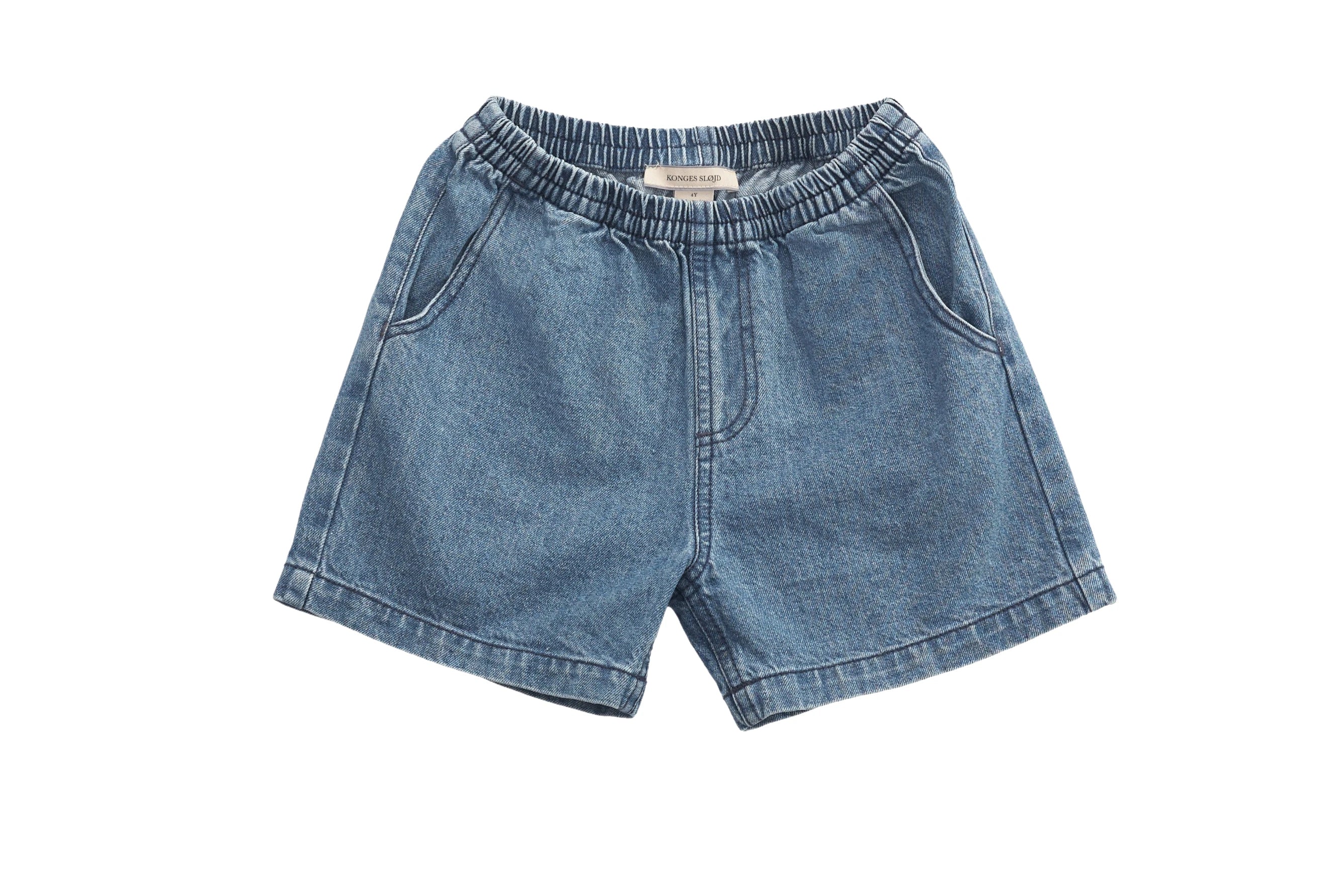 Konges Sløjd Summer Denim Shorts with Lemon Pocket