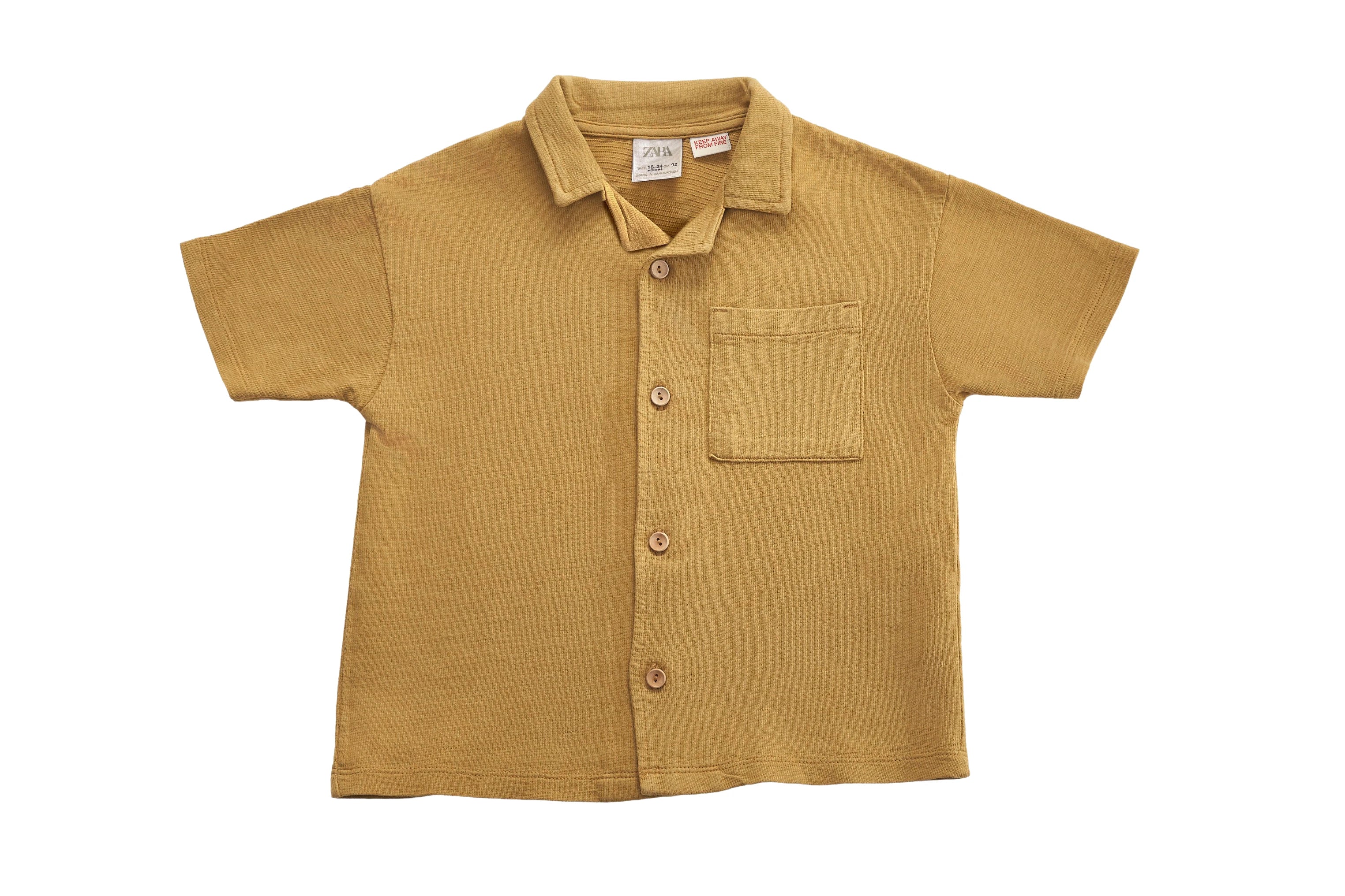 Zara Honey Short-Sleeve Shirt