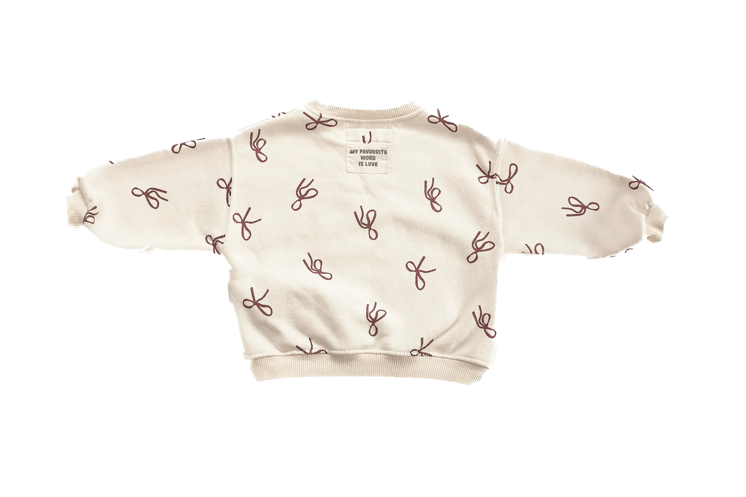 Zara Sunday Ribbons Bow Print Sweatshirt