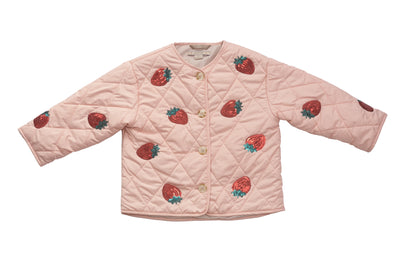 Konges Sløjd Flora Strawberry Quilted Jacket