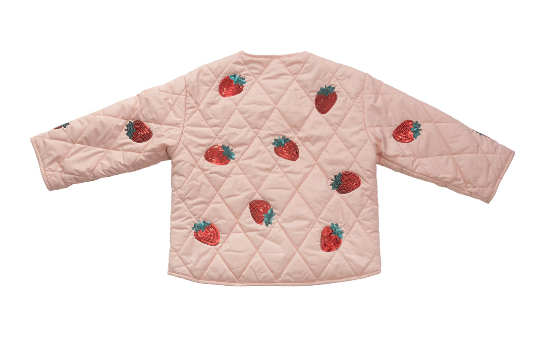 Konges Sløjd Flora Strawberry Quilted Jacket