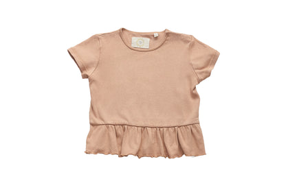 Konges Sløjd Ruffle Hem Ribbed Tee