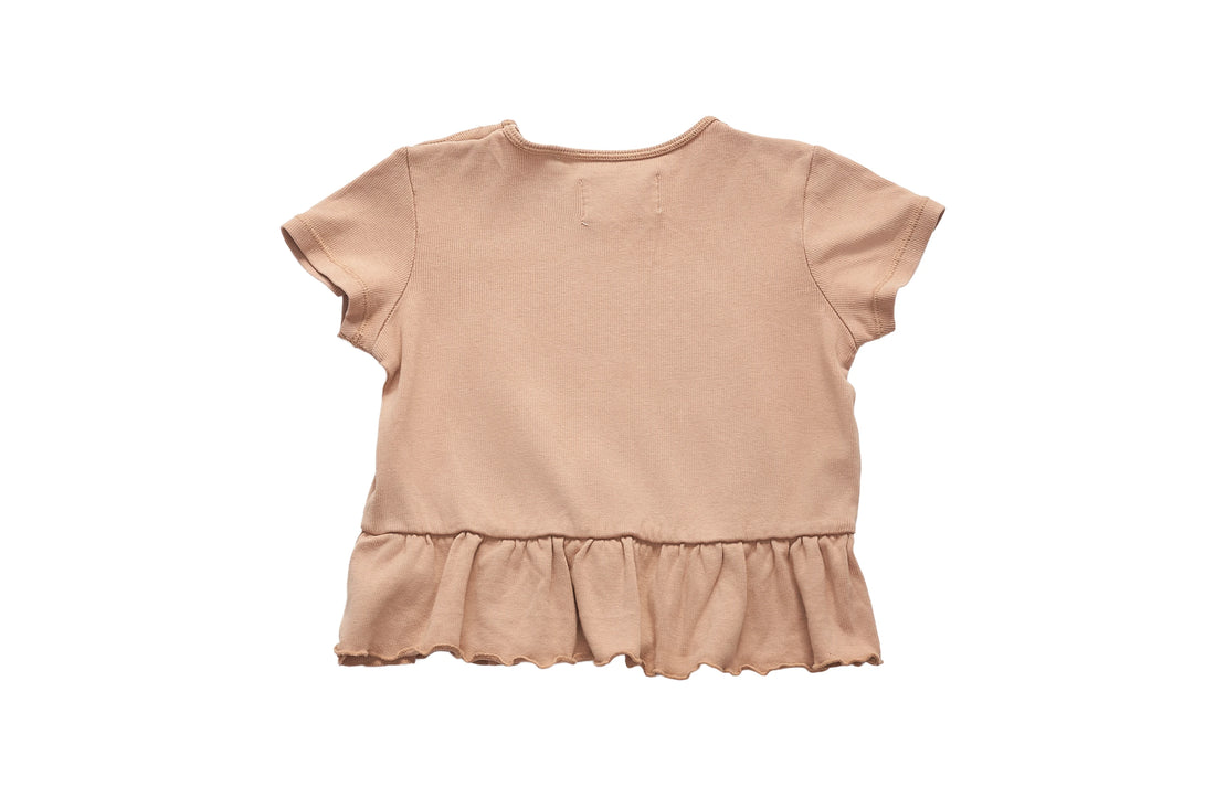 Konges Sløjd Ruffle Hem Ribbed Tee