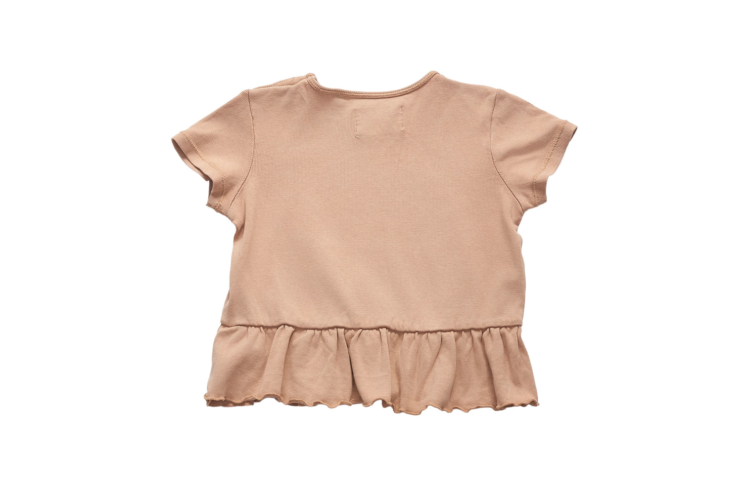 Konges Sløjd Ruffle Hem Ribbed Tee