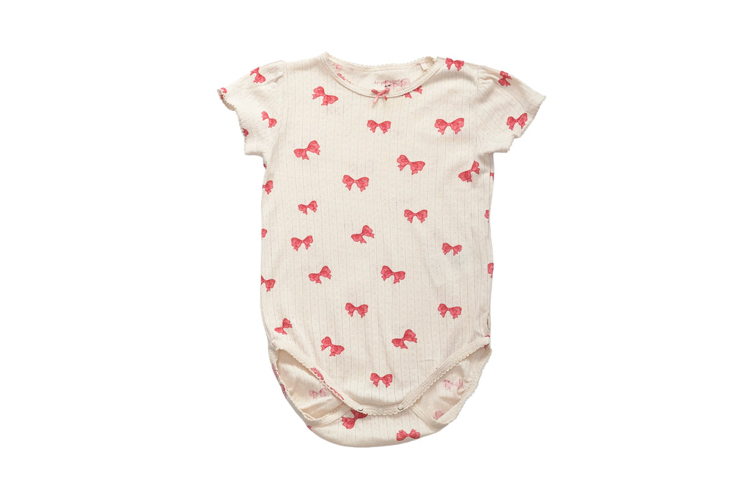 Konges Sløjd Bow Print Baby Bodysuit