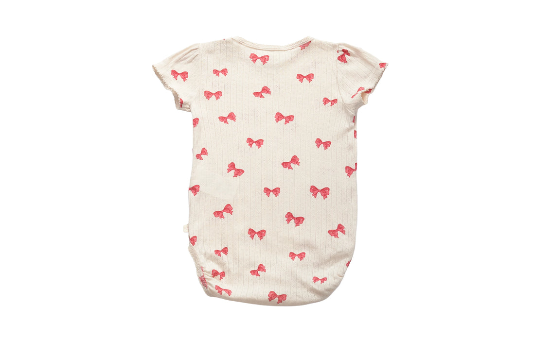 Konges Sløjd Bow Print Baby Bodysuit