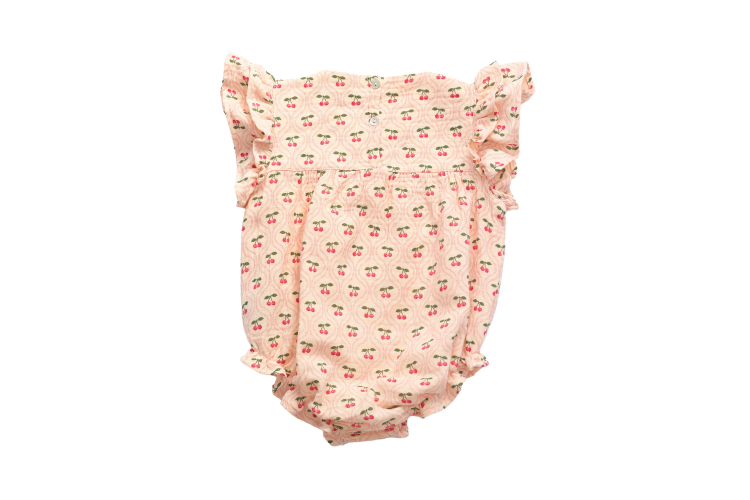 Konges Sløjd Cherry Swirl Ruffle Bodysuit