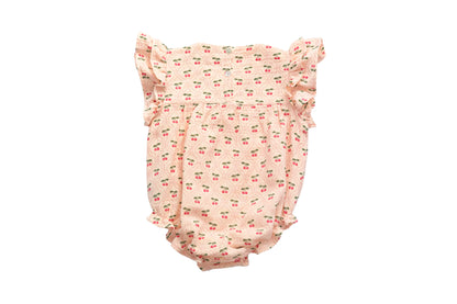 Konges Sløjd Cherry Swirl Ruffle Bodysuit