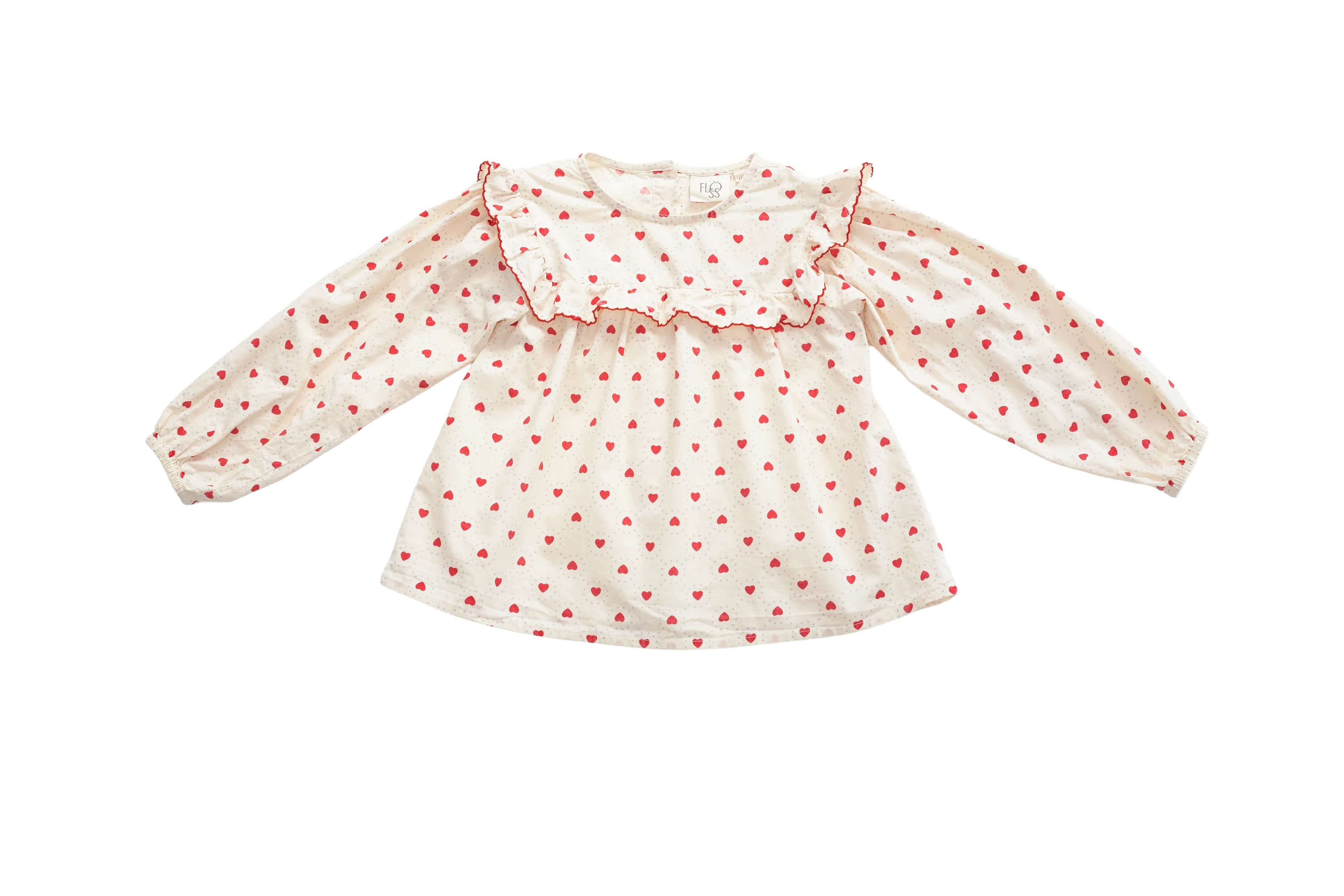 Flöss Heart Garden Ruffle Blouse