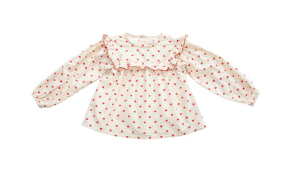 Flöss Heart Garden Ruffle Blouse