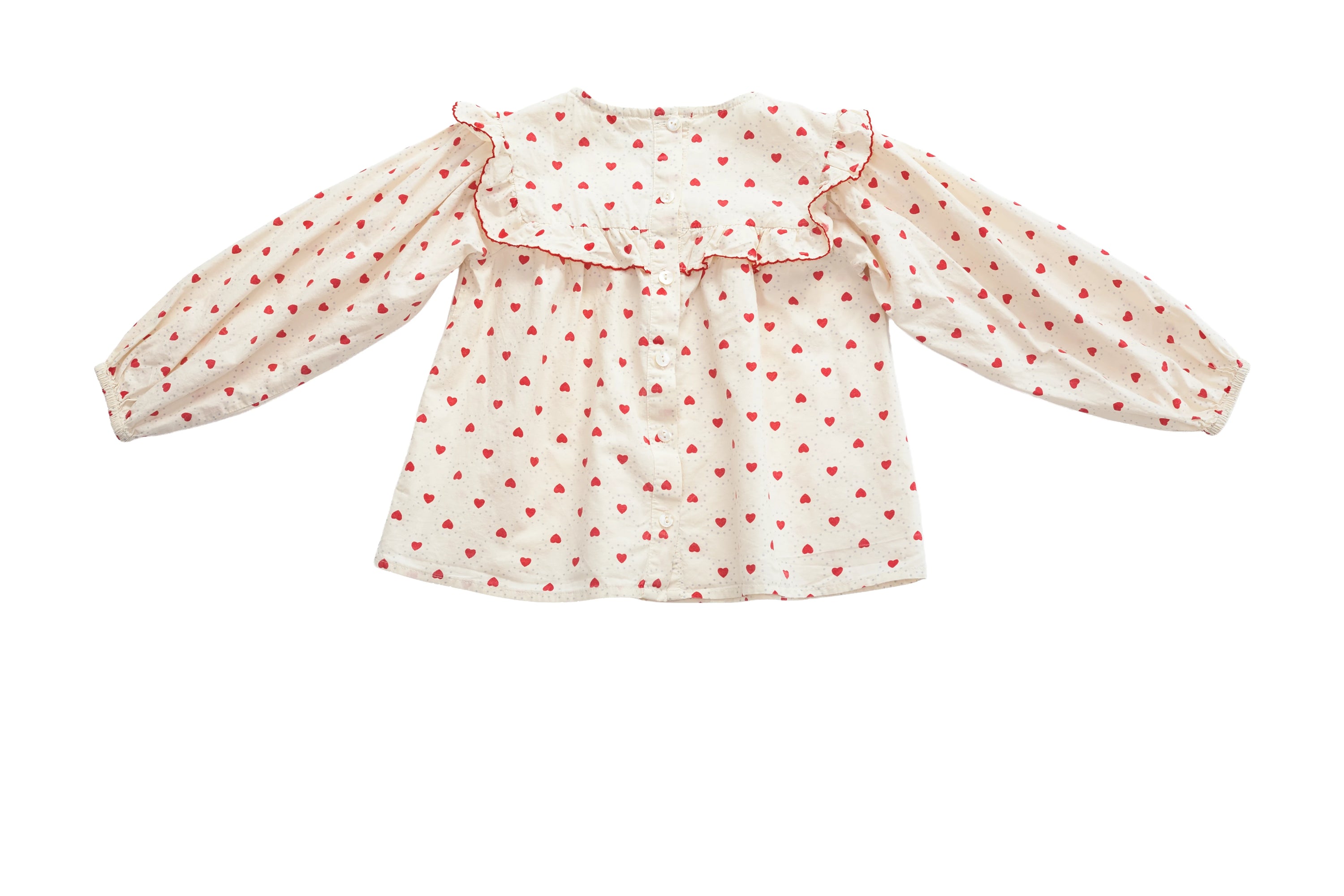 Flöss Heart Garden Ruffle Blouse