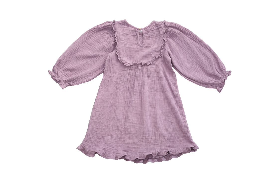 Zara Lilac Cloud Ruffle Dress