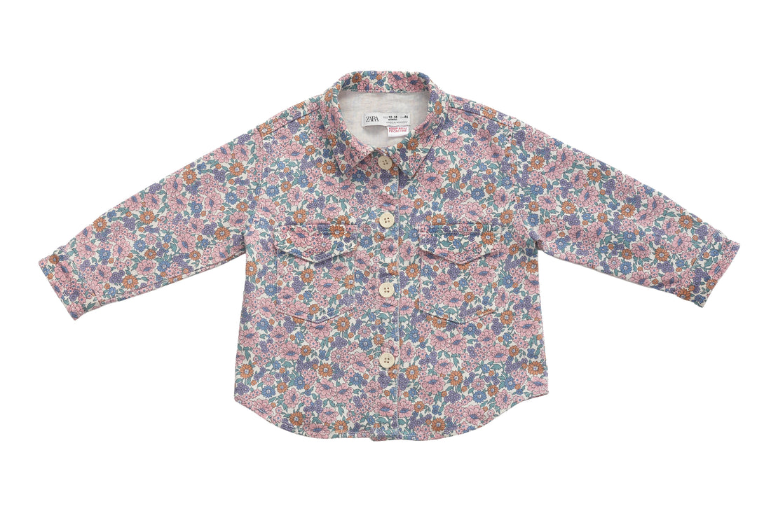 Zara Bloom Button Overshirt &amp; Trousers Set