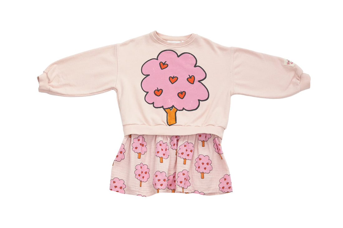 Zara Heart Tree Sweat Dress